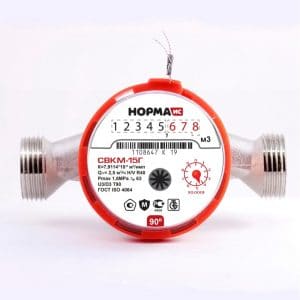 Счетчик горячей воды НОРМА СВКМ15Г антимагнитный Ду15 L=110